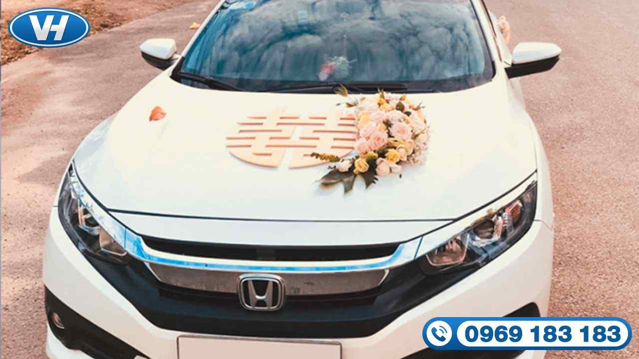 Dịch vụ cho thuê xe cưới Honda Civic mang lại hành trình thoải mái