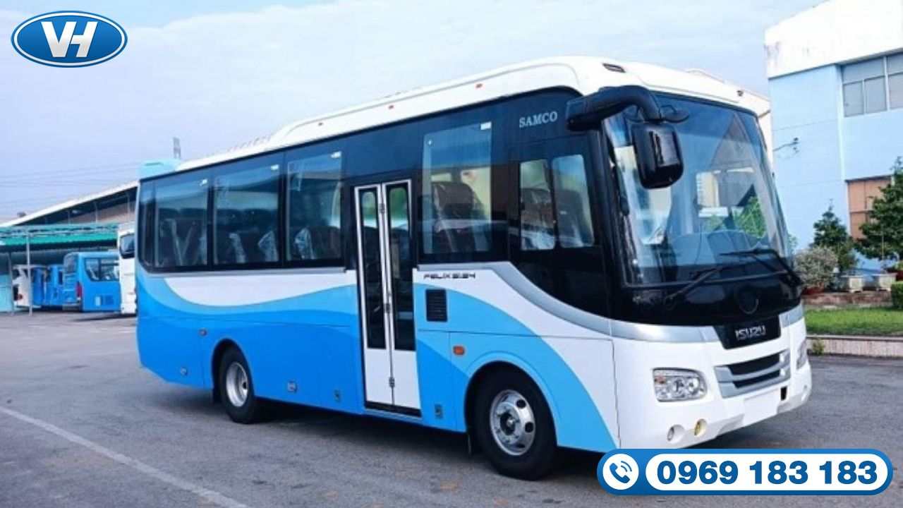 Báo giá cho thuê xe 35 chỗ Isuzu Samco theo tháng ưu đãi