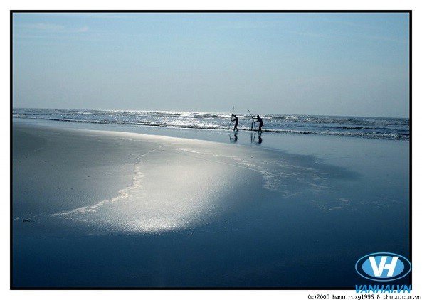 Một góc yên bình của biển Quất Lâm – Nam Định