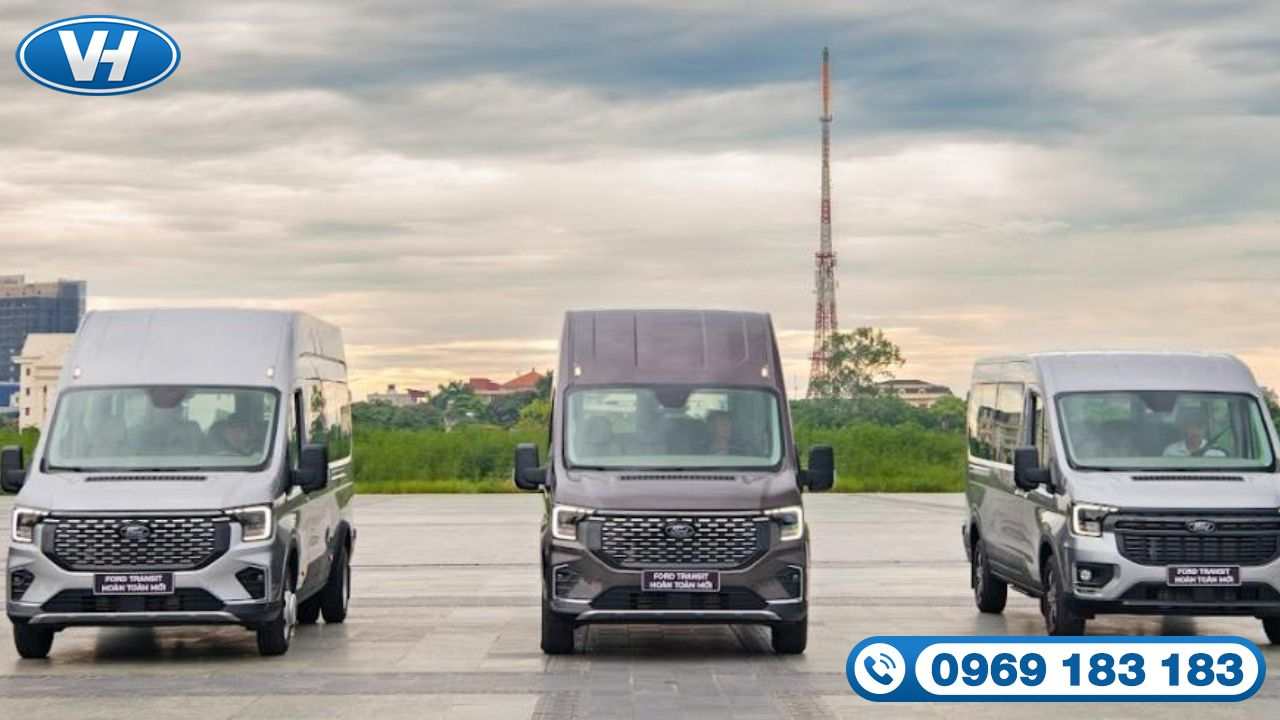 Báo giá cho thuê xe tháng 16 chỗ Ford Transit 2024 ưu đãi