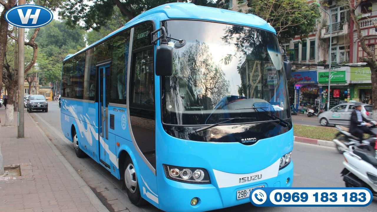 Vân Hải cho thuê xe 35 chỗ samco giá rẻ uy tín tại Hà Nội