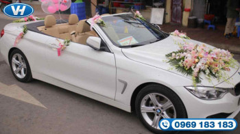 Cho thuê xe cưới mui trần giá rẻ Hà Nội - Vân Hải