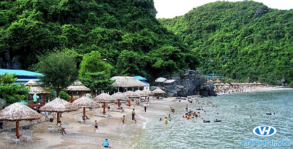 Bãi tắm ở đây rất trong lành và ít người