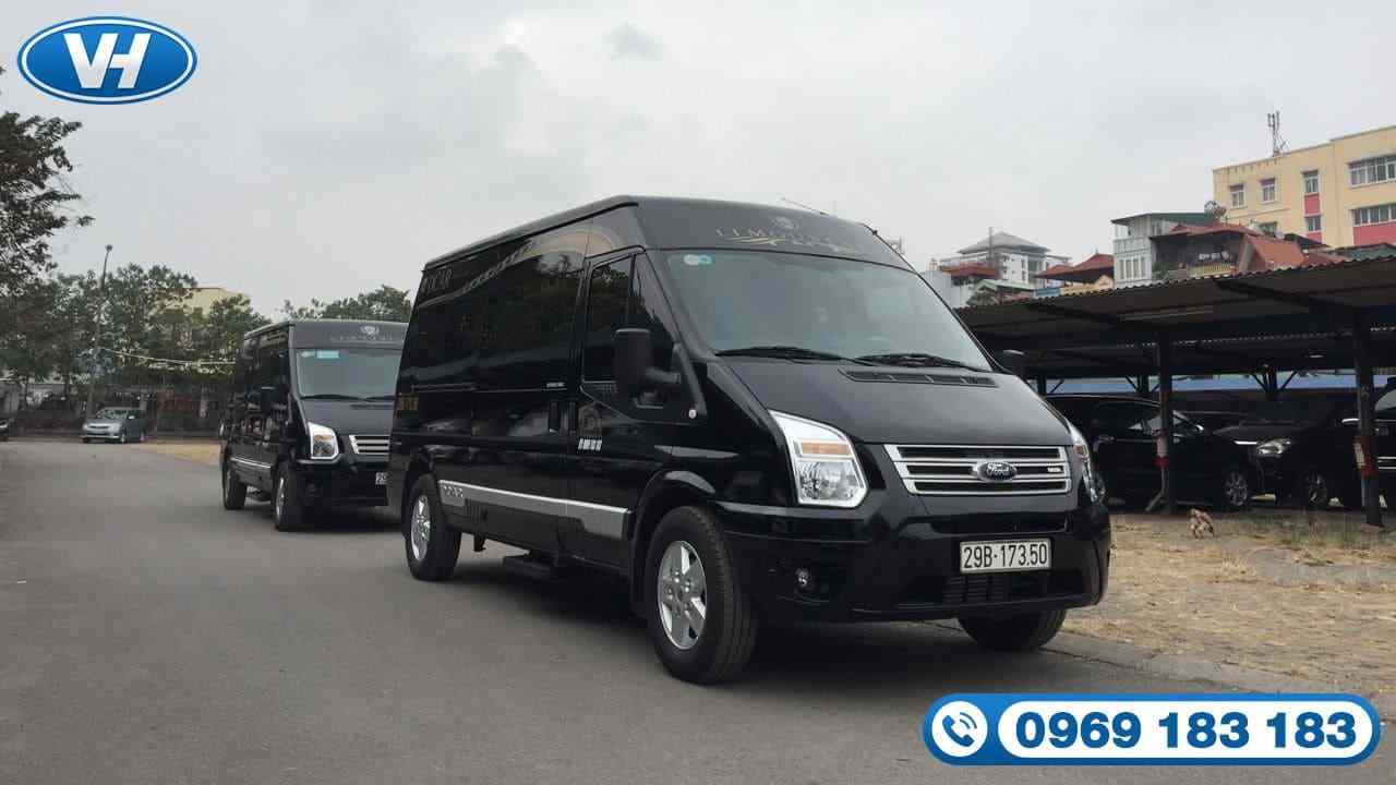 Cho thuê xe 9 chỗ Ford transit Dcar Limousine tại Vân Hải
