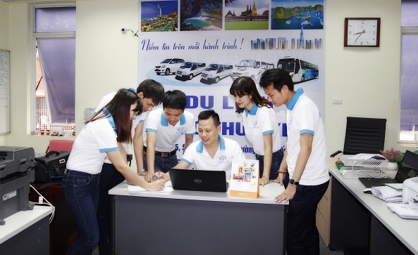 Đội ngũ nhân viên nhiệt tình, tận tâm của công ty Vân Hải