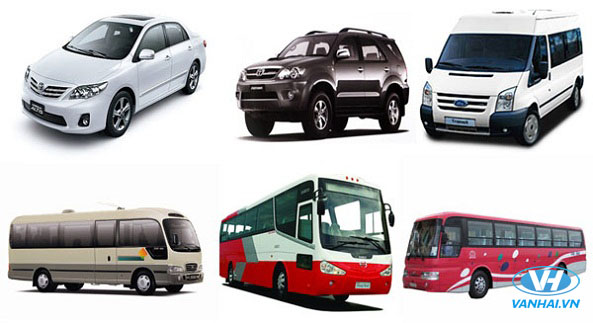 Dàn xe hiện đại của công ty Vân Hải phục vụ khách hàng