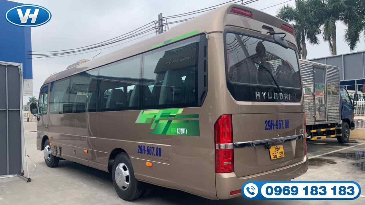 Mức giá cho thuê xe 29 chỗ Hyundai County ưu đãi