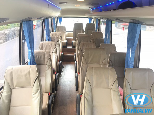Nội thất xe Fuso Rosa 22 chỗ tại Vân Hải 