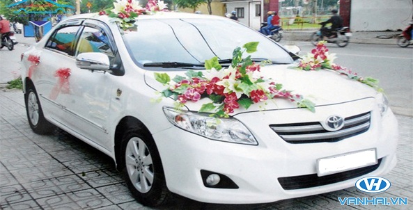 Trang trí nổi bật của các mẫu xe hoa cưới tại Vân Hải