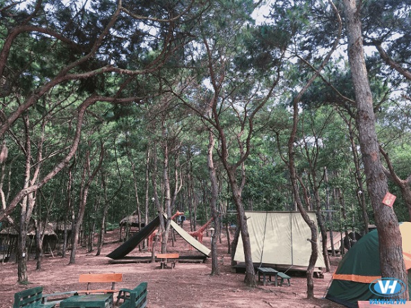 Bản Rõm là điểm cắm trại tuyệt vời