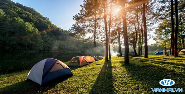 Cắm trại để tận hưởng thiên nhiên khoáng đạt, trong lành