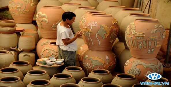 Sản phẩm gốm tinh xảo của làng gốm Phù Lãng