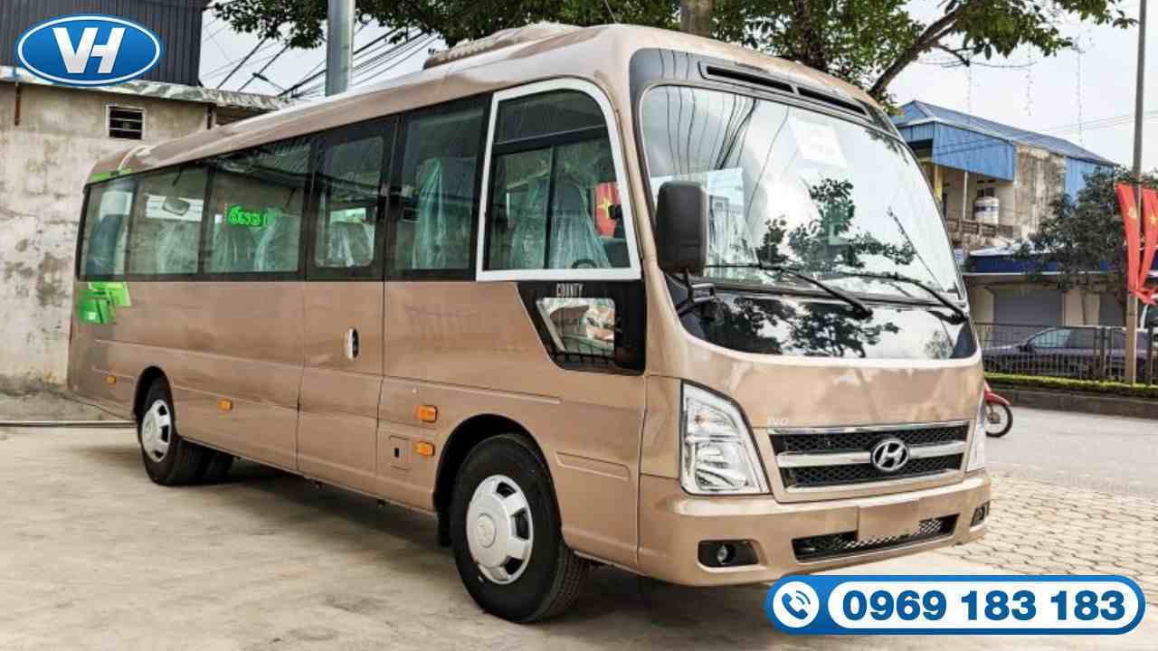 Thuê xe 29 chỗ Hyundai County tại Sóc Sơn với giá rẻ ưu đãi