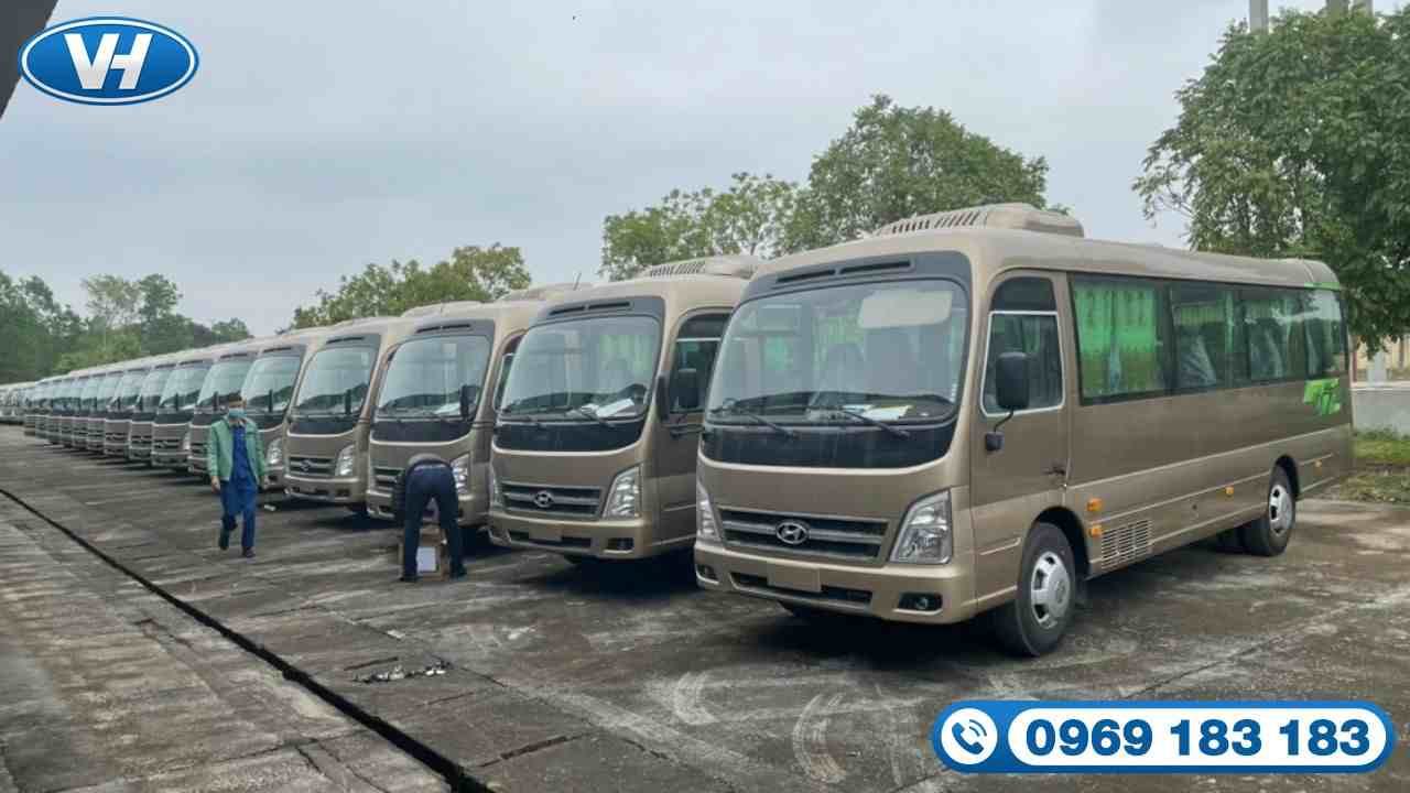 Vân Hải đầu tư dàn xe ô tô 29 chỗ đời mới