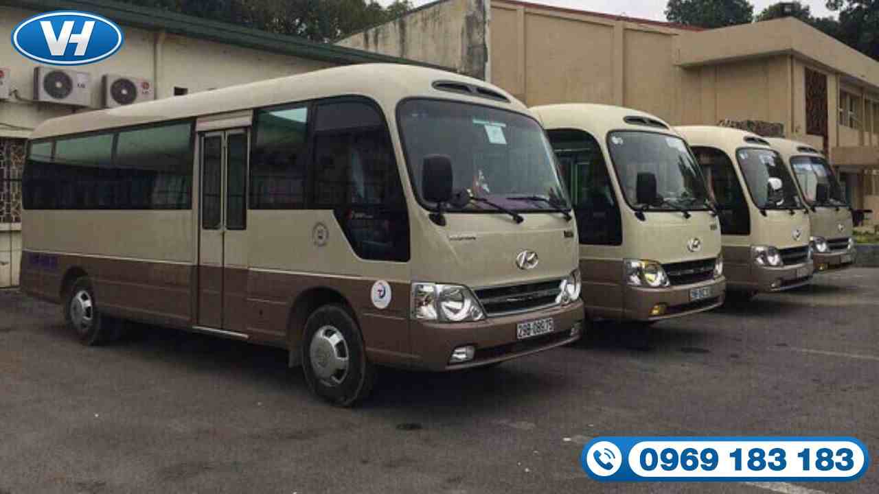 Xe 29 chỗ phù hợp với đoàn khách đi từ Hà Nội đến Mù Cang Chải