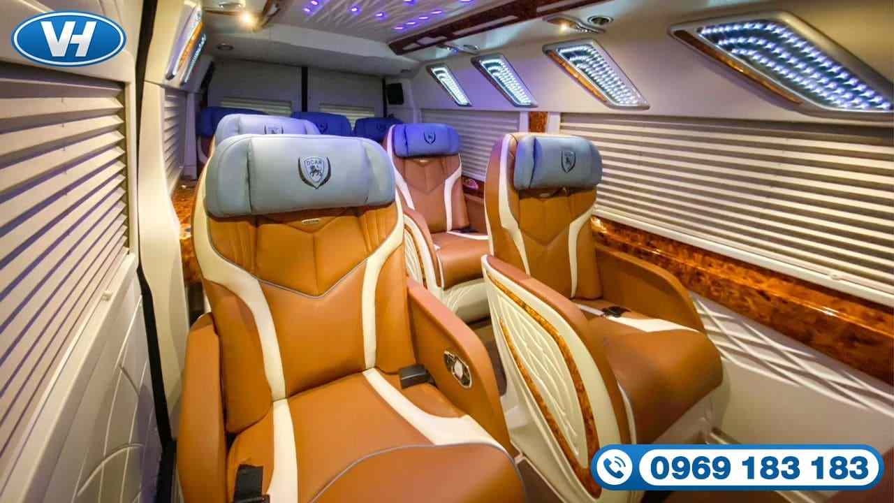 Không gian rộng rãi giúp chuyến đi thêm thoải mái Không gian nội thất rộng rãi giúp chuyến đi thoải mái